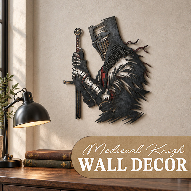 ⚔️Decorazione da parete “Cavaliere medievale” – Il cavaliere guardian