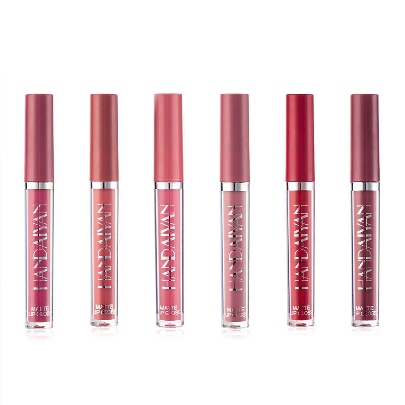 Set di lucidalabbra in bombolette spray antiaderenti in confezione regal