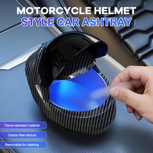 🔧 Portasigarette per auto in stile casco da moto