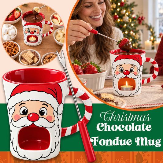 🍫 Tazza per fonduta di cioccolato natalizi
