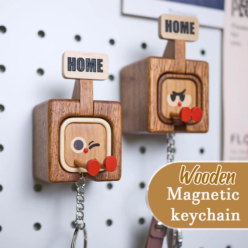 Portachiavi magnetico in legno con confezione creativa