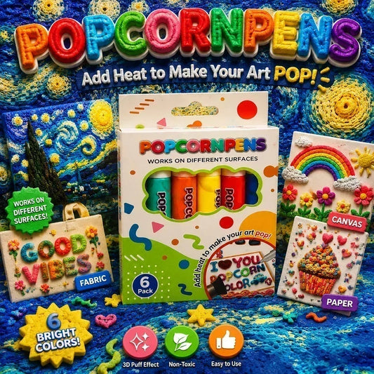 🎁🔮Magic Pen – Disegna in 3D con un solo tratto!🎄 Penne fai da te per disegnare popcorn a bolle e offerta “Compra 2, prendi 1 gratis”