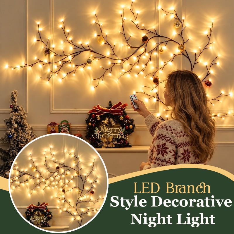 Luce notturna decorativa a LED bianco caldo a forma di ramo