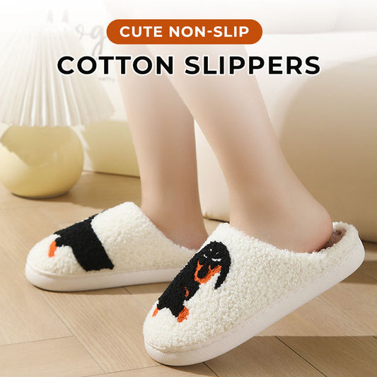 Simpatiche pantofole in cotone antiscivolo