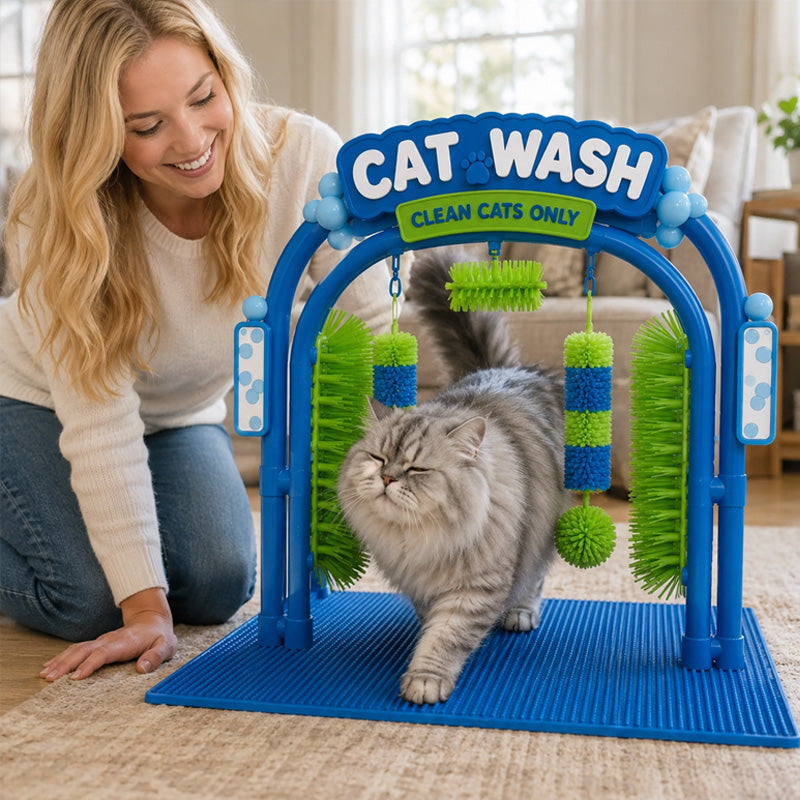 Stazione di toelettatura Cat Wash | Dispositivo di toelettatura autonoma per gatti