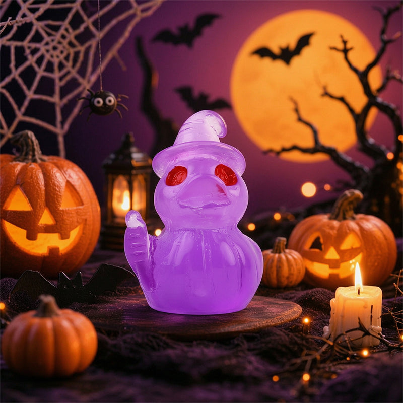🎃🐤 Mini paperelle in resina per Halloween — 12 modelli spettrali, decorazioni minuscole da 1 pollice