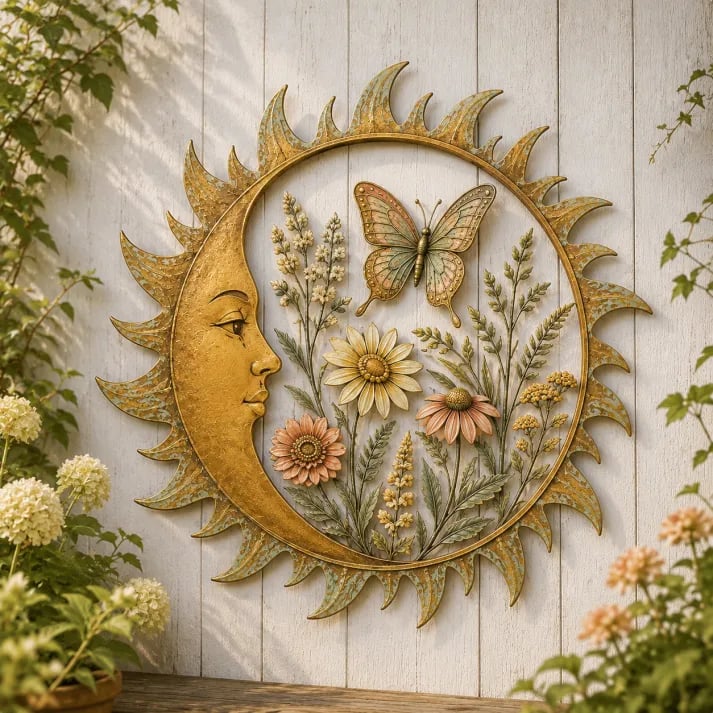 🌞 Collezione di decorazioni da parete “Vintage Sun Garden
