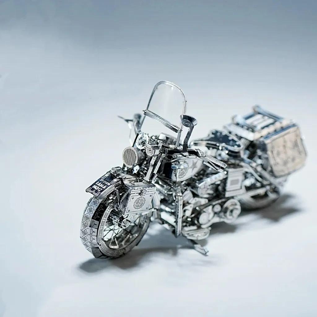 🔥OFFERTA SPECIALE🔥Puzzle da assemblare in metallo 3D argentato a forma di moto