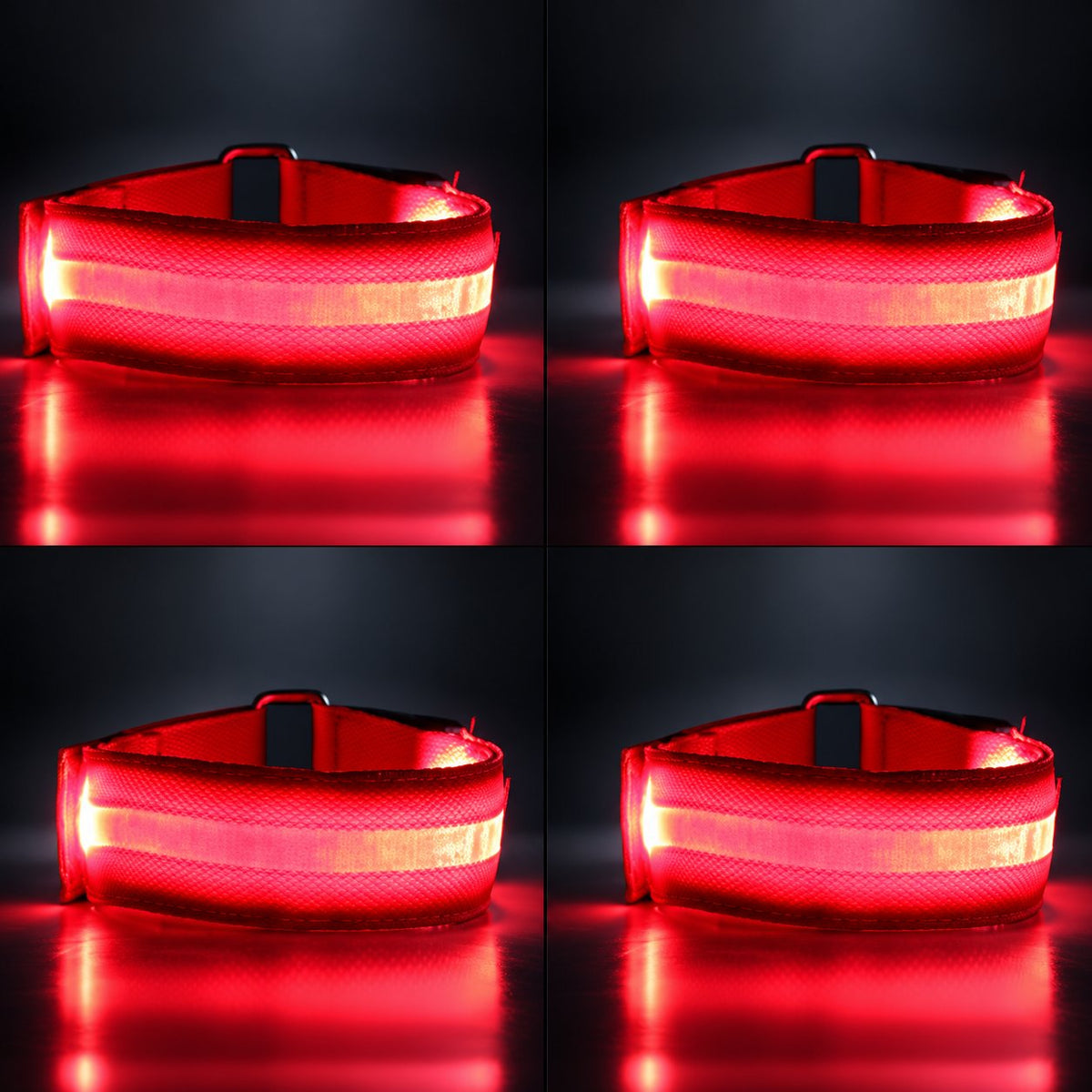 🐎 Cinghie LED per zampe di cavallo – Confezione da 4 | Luci di sicurezza ricaricabili per l'equitazione notturna | Chiusura in velcro regolabile adatta a cavalli di tutte le taglie ✨