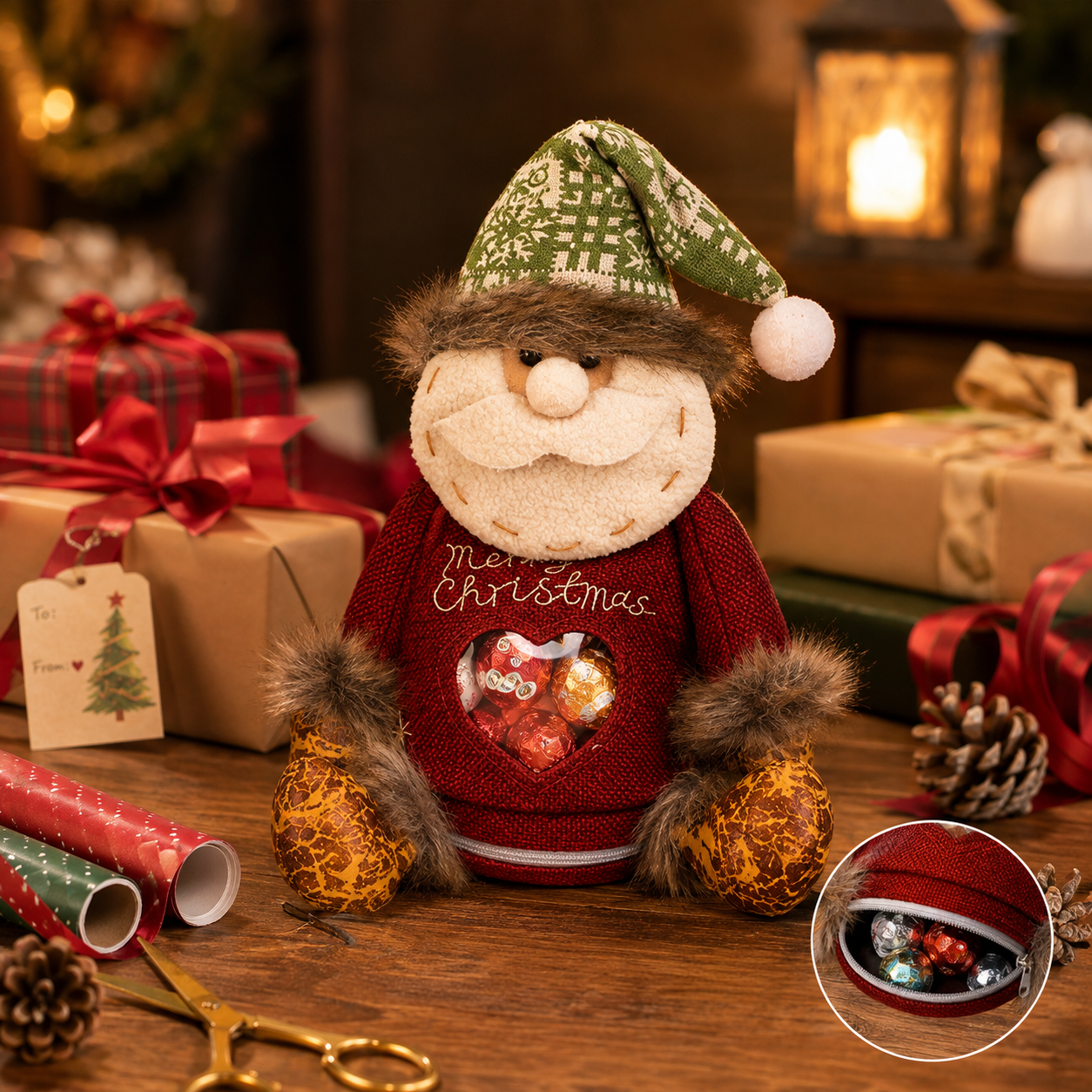 🎉🎅Sacchetti regalo natalizi con chiusura a cerniera