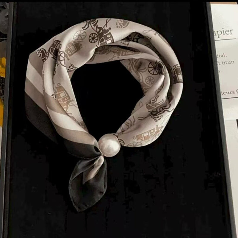 🤍 Collana con sciarpa di perle e chiusura magnetica - Chiusura magnetica, stile istantaneo in pochi secondi! ✨📦