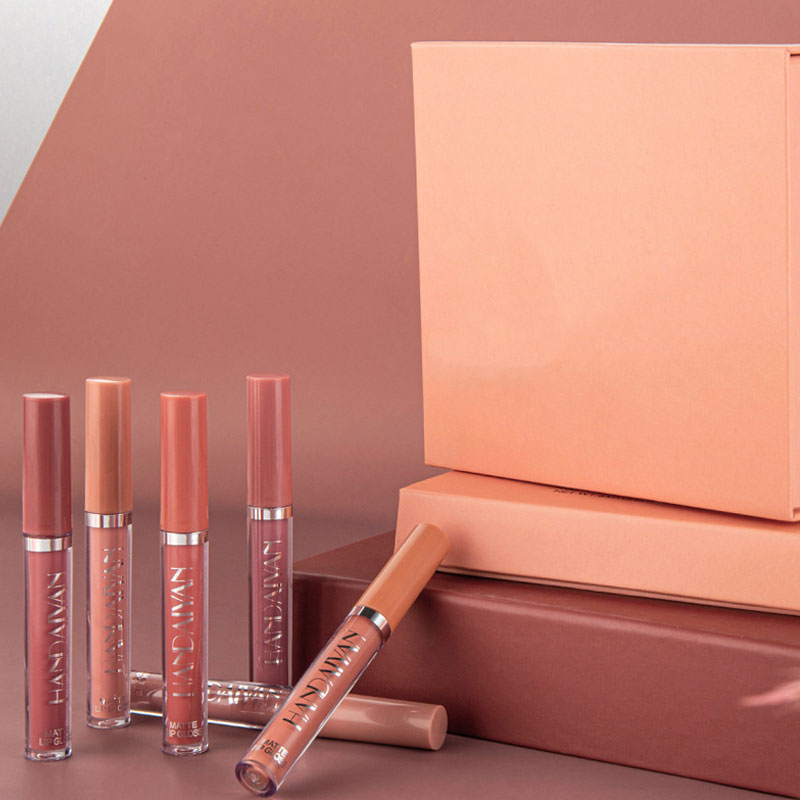 Set di lucidalabbra in bombolette spray antiaderenti in confezione regal