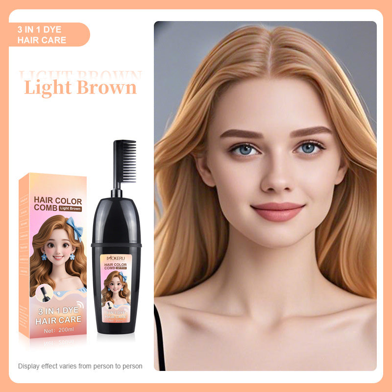 Pettine 3-in-1 per la colorazione dei capelli | Colorazione facile a casa con spazzola integrat