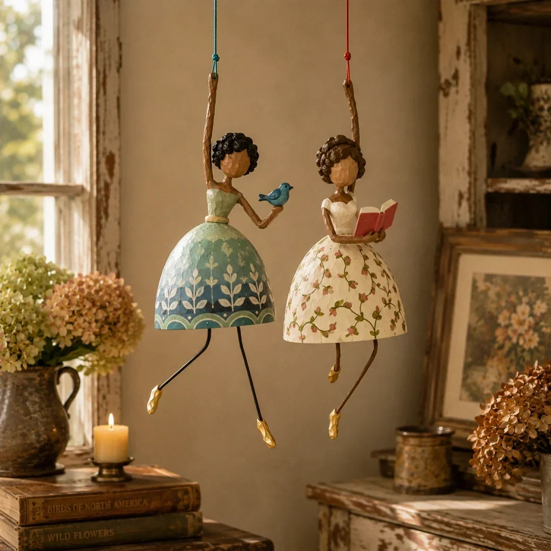 💃🌸 Fai danzare il tuo spazio — Decorazione da appendere con una ballerina stravagan