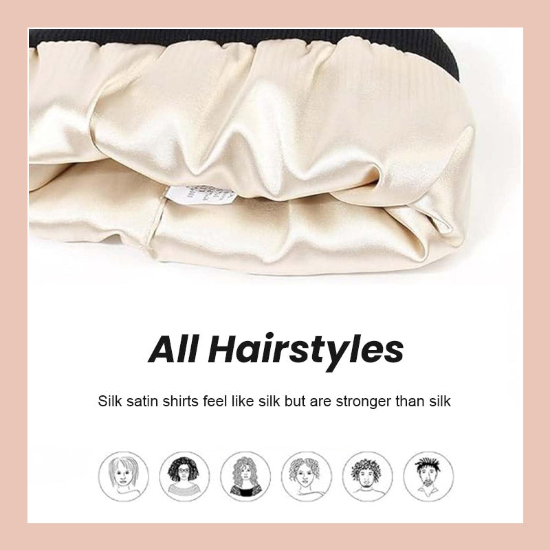 Cappello in maglia con fodera in seta per l'inverno