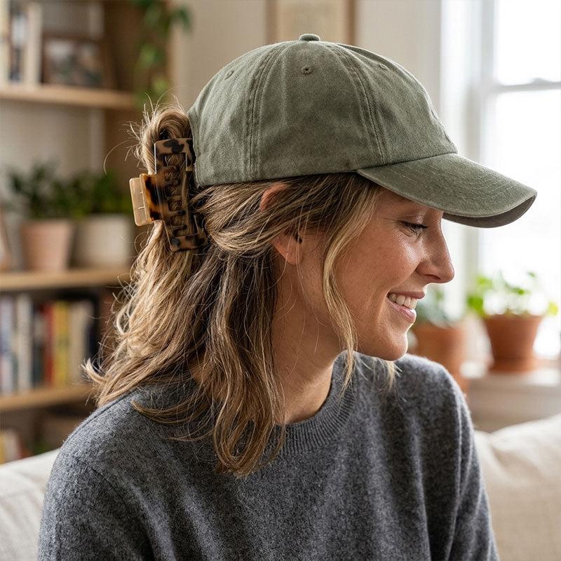Il secondo articolo a metà prezzo!🧢Molletta per capelli oversize, perfetta per chi porta il cappell🧢