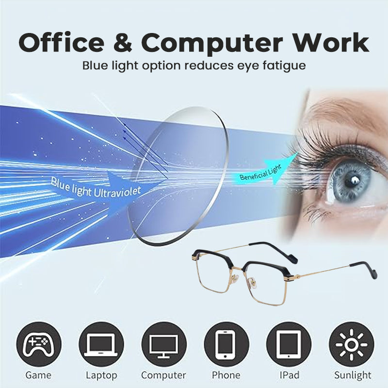 Occhiali fotocromatici – Oscuramento automatico, protezione UV400 e filtro della luce blu