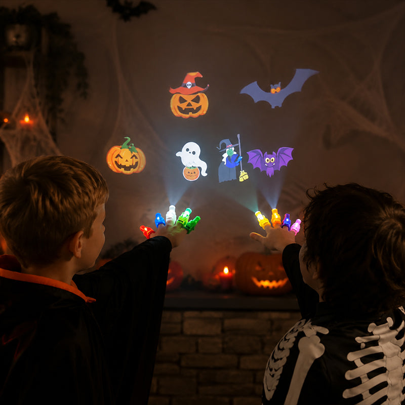 🎃 Luci proiettabili per le dita di Halloween – Divertimento da brivido a portata di man