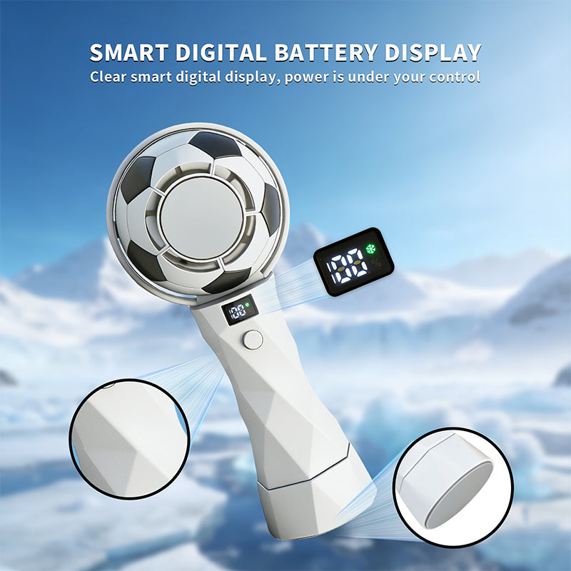 Ventilatore portatile da calcio 2026 – Mini ventilatore turbo ricaricabile