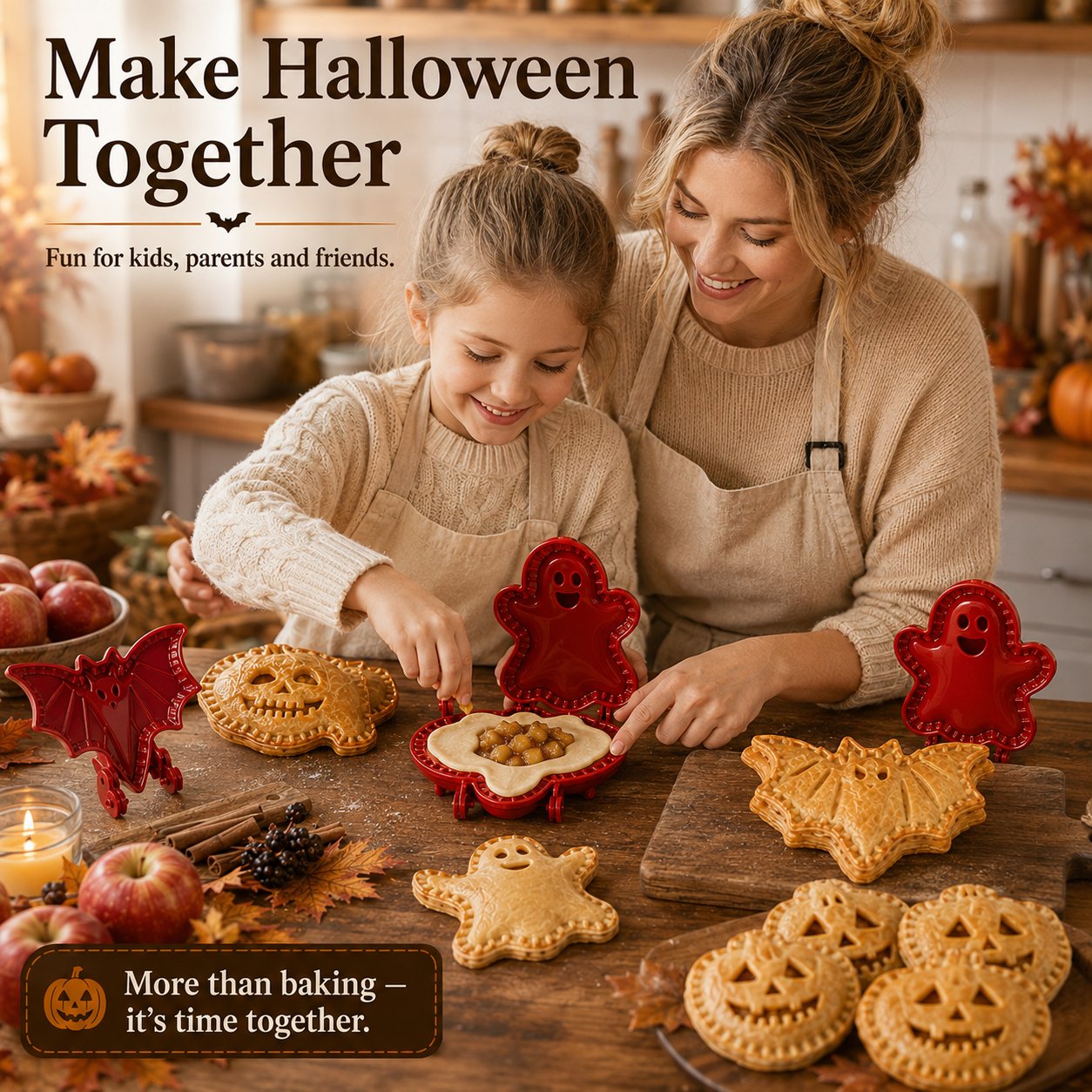 🎃 Set di 8 stampini per mini tortine di Halloween