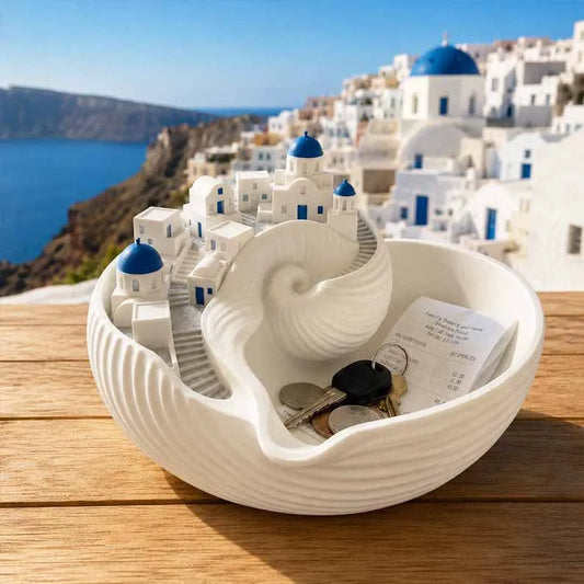 🌊Ultimo giorno: 40% di sconto - Ciotola portaoggetti Santorini