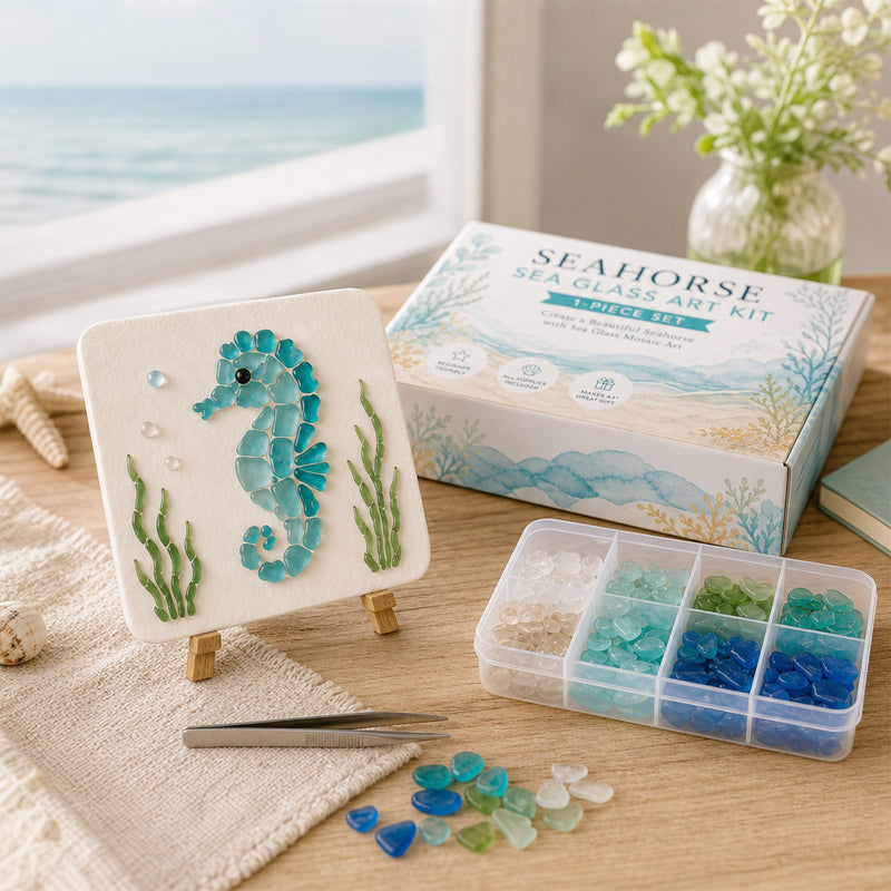 🌊✨ Kit artistico fai-da-te a tema oceano: crea uno splendido capolavoro a mosaico