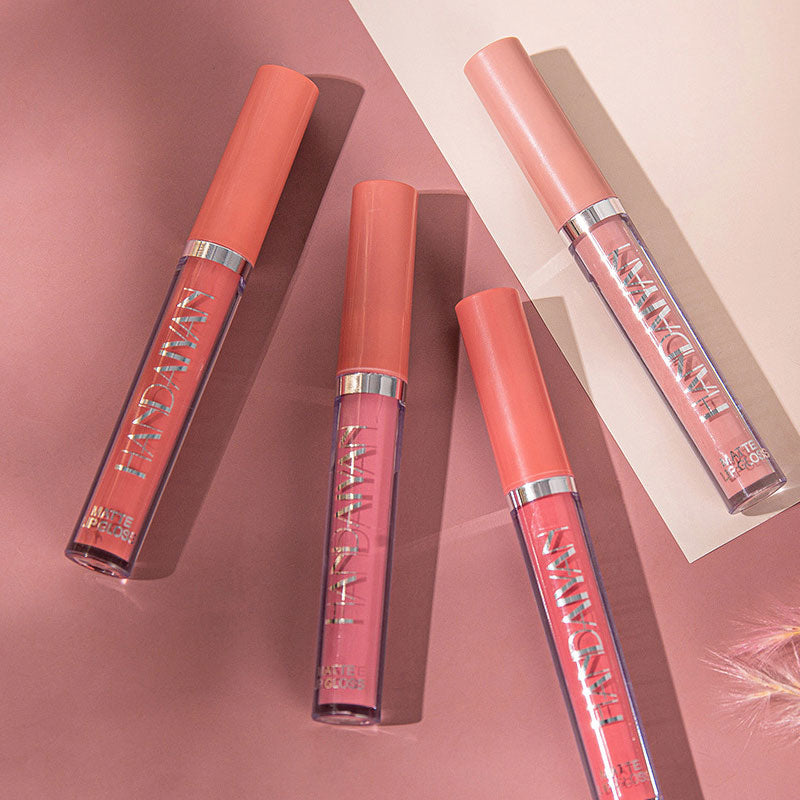Set di lucidalabbra in bombolette spray antiaderenti in confezione regal
