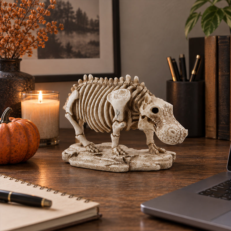 Decorazione a forma di ippopotamo scheletrico per Hallowee