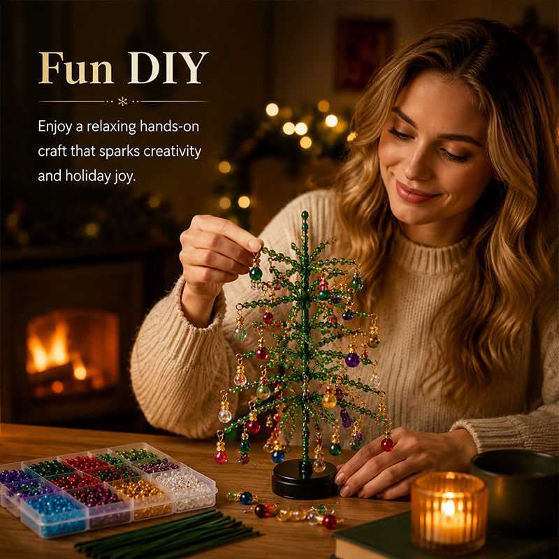 Kit fai da te per albero di Natale con perlin
