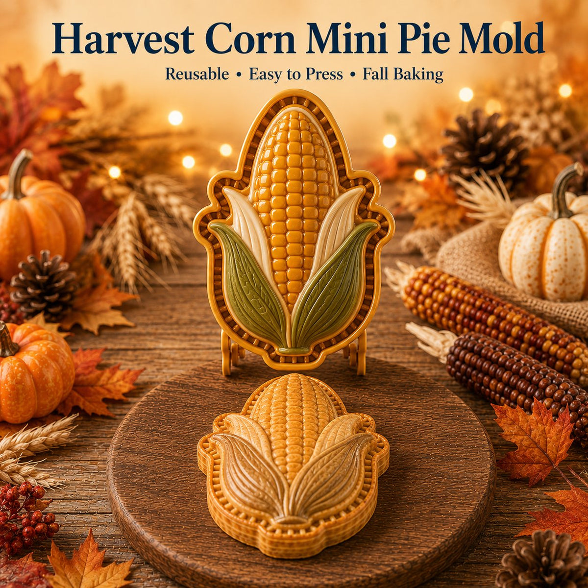 🍂 Collezione di 8 stampi per mini torte autunnali | Stampi riutilizzabili con motivi in rilievo per realizzare forme dettagliate di gufo, volpe, tacchino, zucca, ghianda e altro ancora 🍂✨