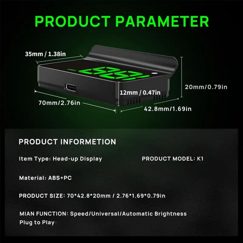 🔥🔥Head-up display, GPS per auto, tachimetro digital