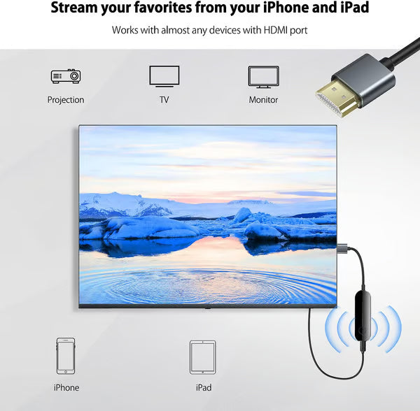 Adattatore wireless HDMI per display iShare iOS