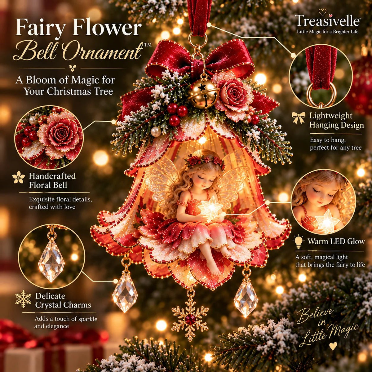 🧚‍♀️✨ Addobbo natalizio “Enchanted Fairy Bell”™