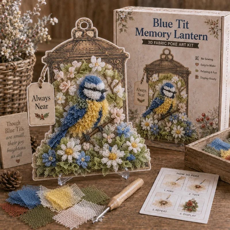 🕊️ Kit di montaggio per lanterna commemorativa “Poke Art” in tessuto 3D Always Nea