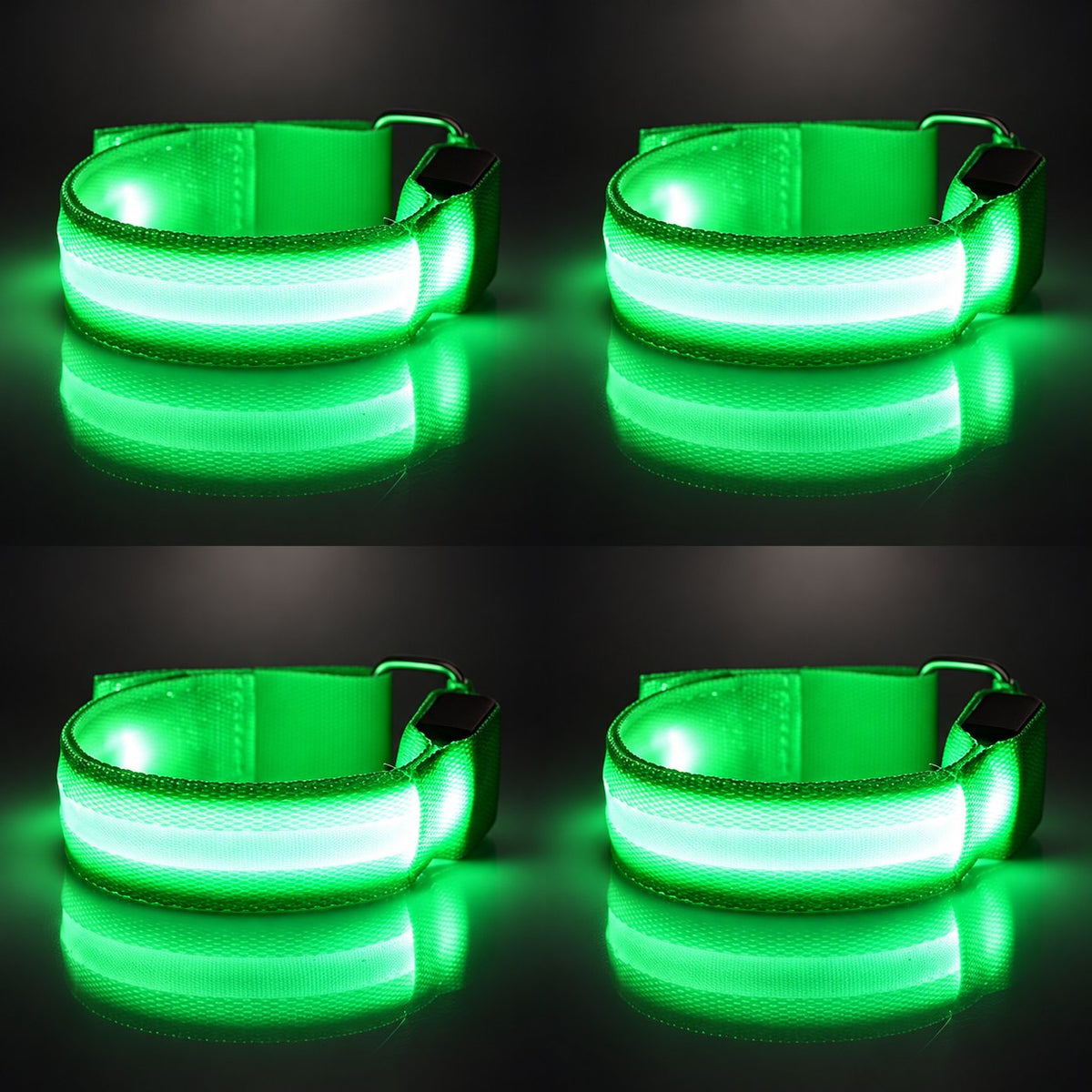 🐎 Cinghie LED per zampe di cavallo – Confezione da 4 | Luci di sicurezza ricaricabili per l'equitazione notturna | Chiusura in velcro regolabile adatta a cavalli di tutte le taglie ✨