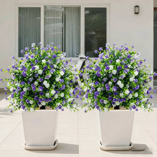 🌸Alberi artificiali in vaso con picchetti di fissaggio