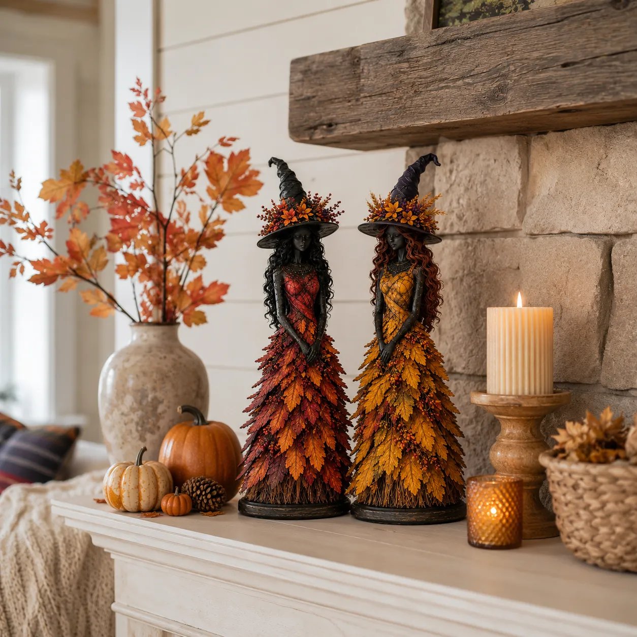 💥ULTIMO GIORNO: SCONTO DEL 49% - 🧙 Statuetta della strega incantata d'autunno (📦Acquistane 2 e la spedizione è gratuita