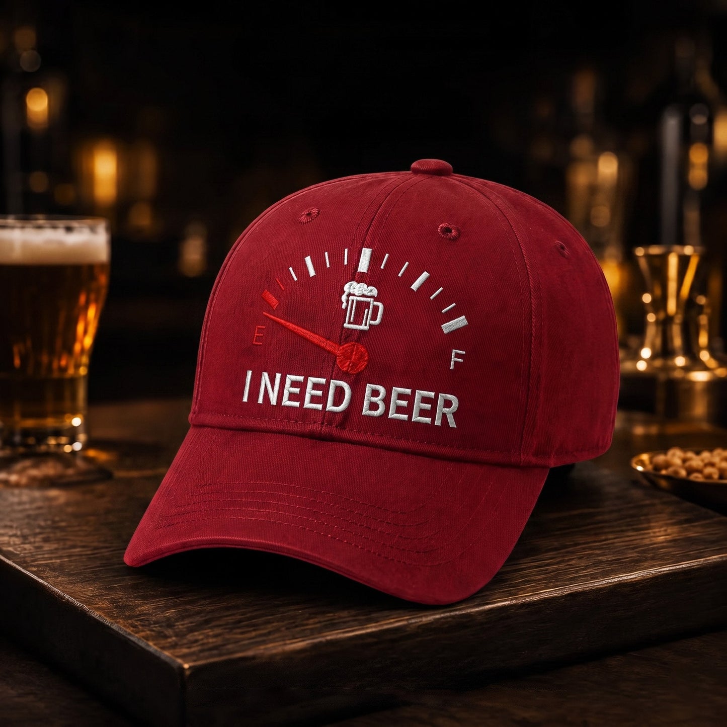 🔥ULTIMO GIORNO DI SCONTO DEL 50% – 🍺 Cappellino da baseball con ricamo “I NEED BEER” – Cappellino commemorativo unisex