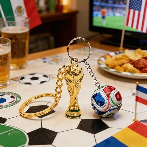 Portachiavi dei Mondiali FIFA 2026 USA-MEX-CAN: porta con te lo spirito del gioco ovunque