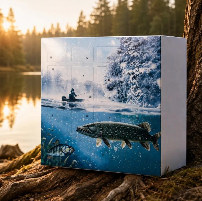🎣 24 giorni di sorprese di pesca: il regalo di Natale perfetto per gli appassionati di pesca.