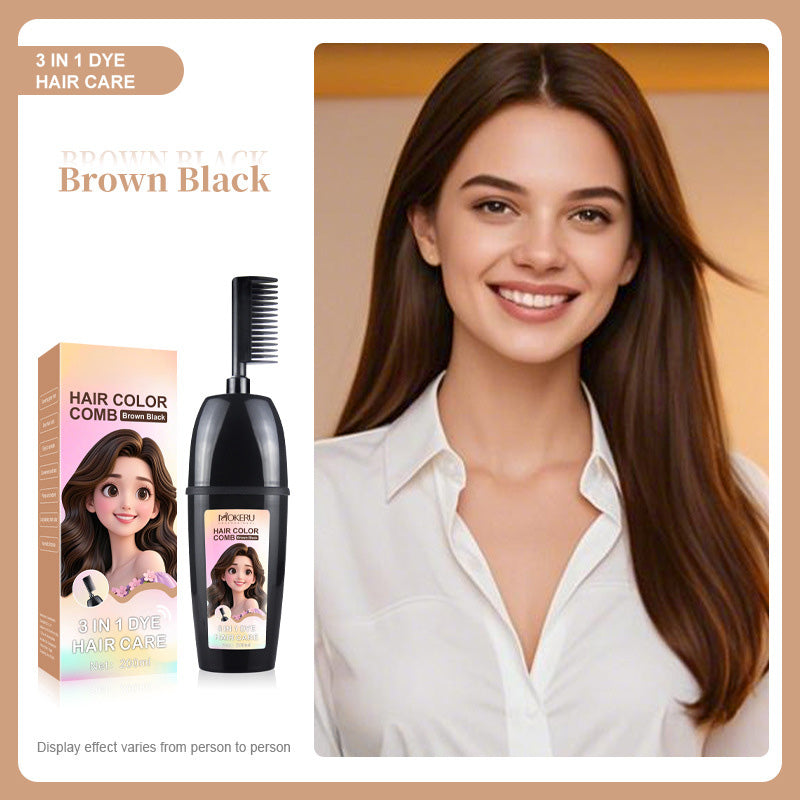 Pettine 3-in-1 per la colorazione dei capelli | Colorazione facile a casa con spazzola integrat
