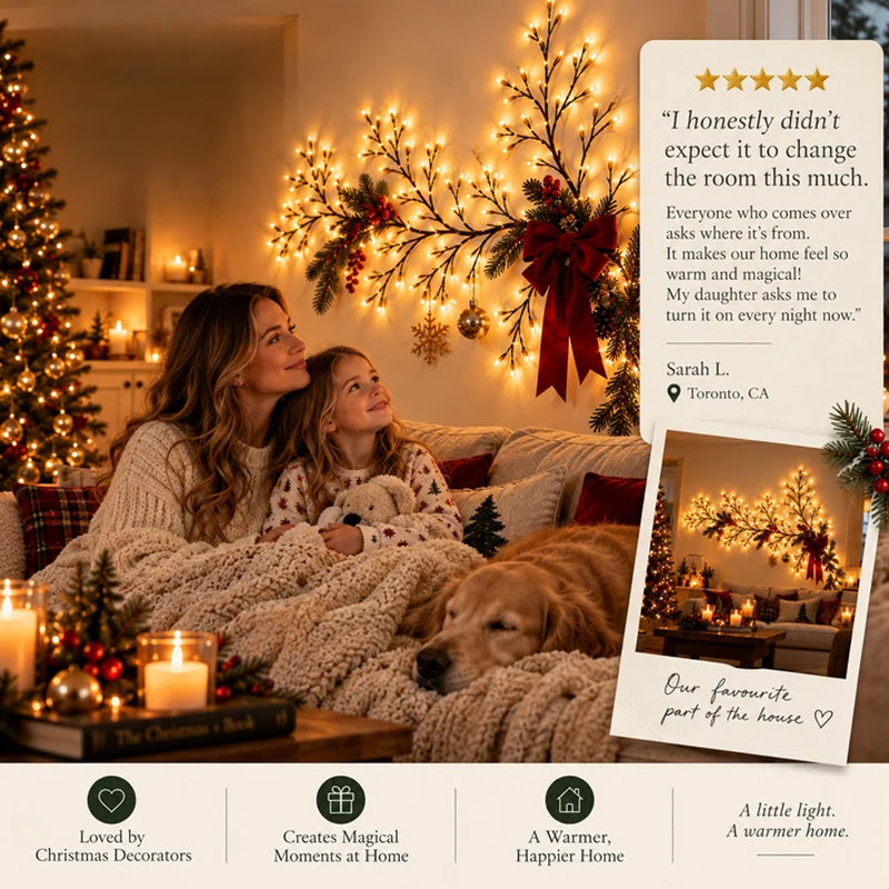 🌟🎅 Ramo LED flessibile – Caldo e festos