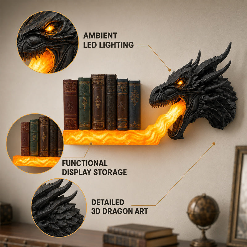Decorazione da scaffale 3D “Dragon Fire