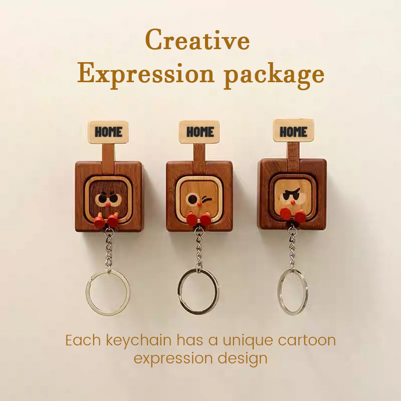 Portachiavi magnetico in legno con confezione creativa