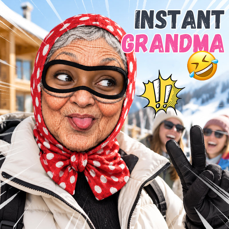 Divertente passamontagna da nonna per feste e regali scherzos
