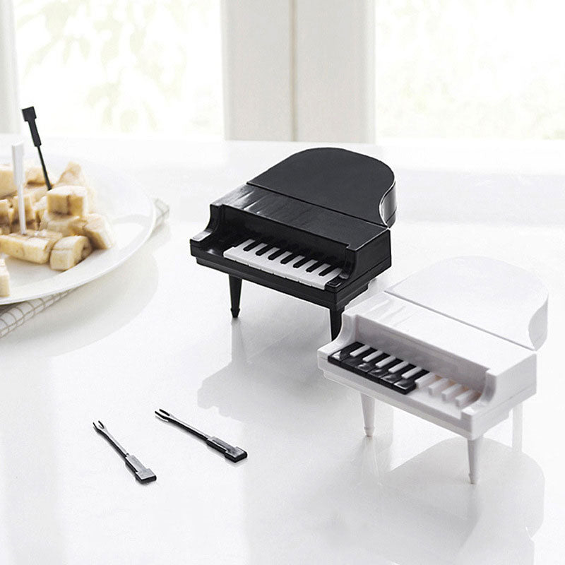 Design innovativo - Forchetta da frutta - Oggetto decorativo a forma di pianofort