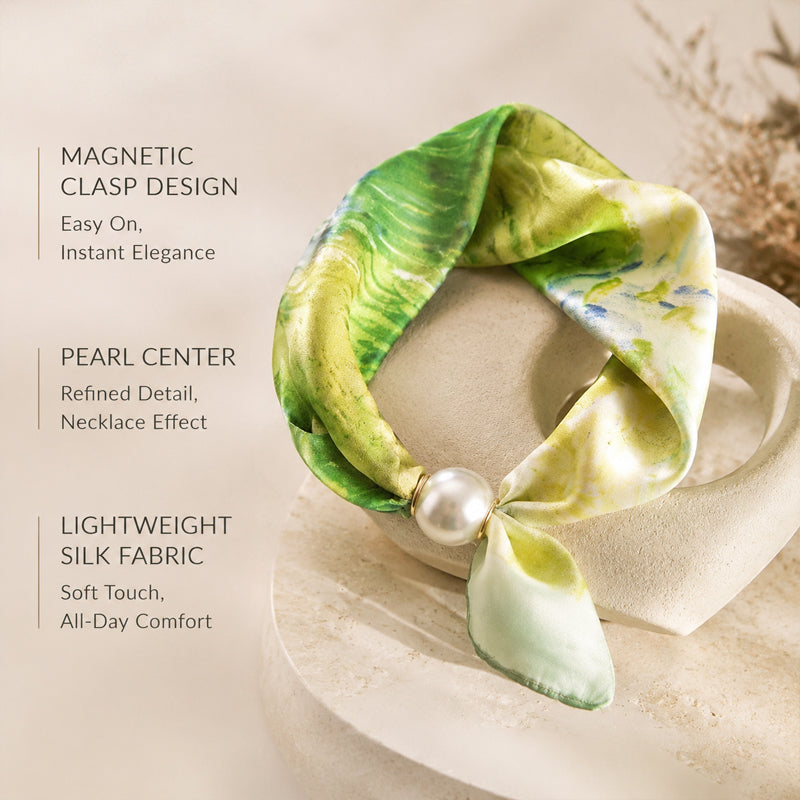 🤍 Collana con sciarpa di perle e chiusura magnetica - Chiusura magnetica, stile istantaneo in pochi secondi! ✨📦