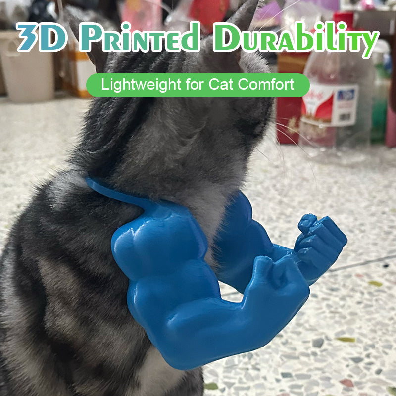 Accessorio parodistico stampato in 3D per animali domestici: braccio di Hulk con collare a girocollo