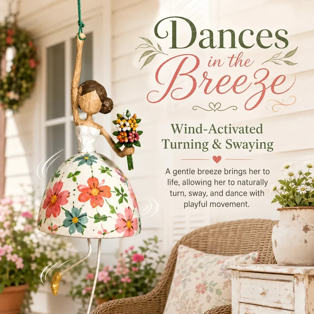 💃🌸 Fai danzare il tuo spazio — Decorazione da appendere con una ballerina stravagan