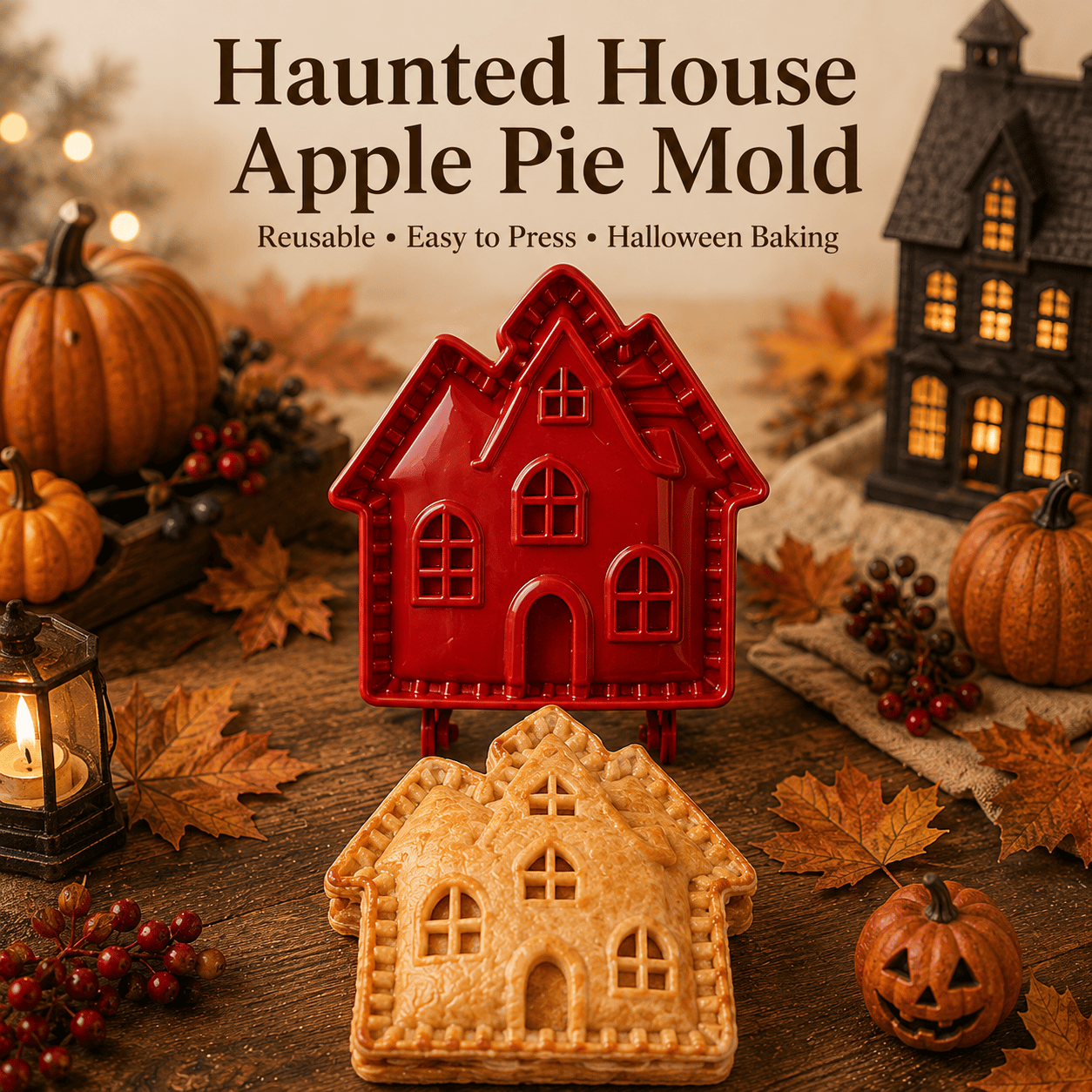 🎃 Set di 8 stampini per mini tortine di Halloween